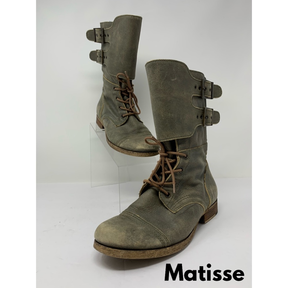 Matisse Leather Buckle Boots